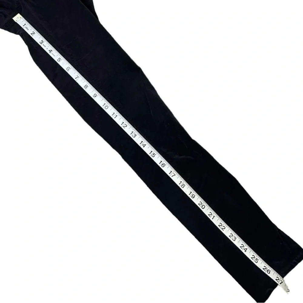 Rag And Bone Black Velvet Skinny Stretch Jeans Zipper Size 24 - Picture 13 of 14